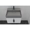 Castello Usa Amazon 24-inch White Vanity Set with Gray Top and Black Handles CB-MC-24W-BL-2056-GR - alternate 4